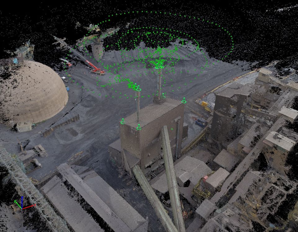 Retropositioned acoustic measurements by drone