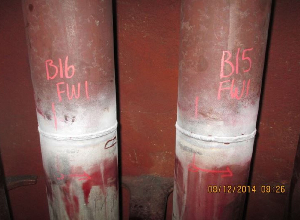 Surface crack detection using penetrant