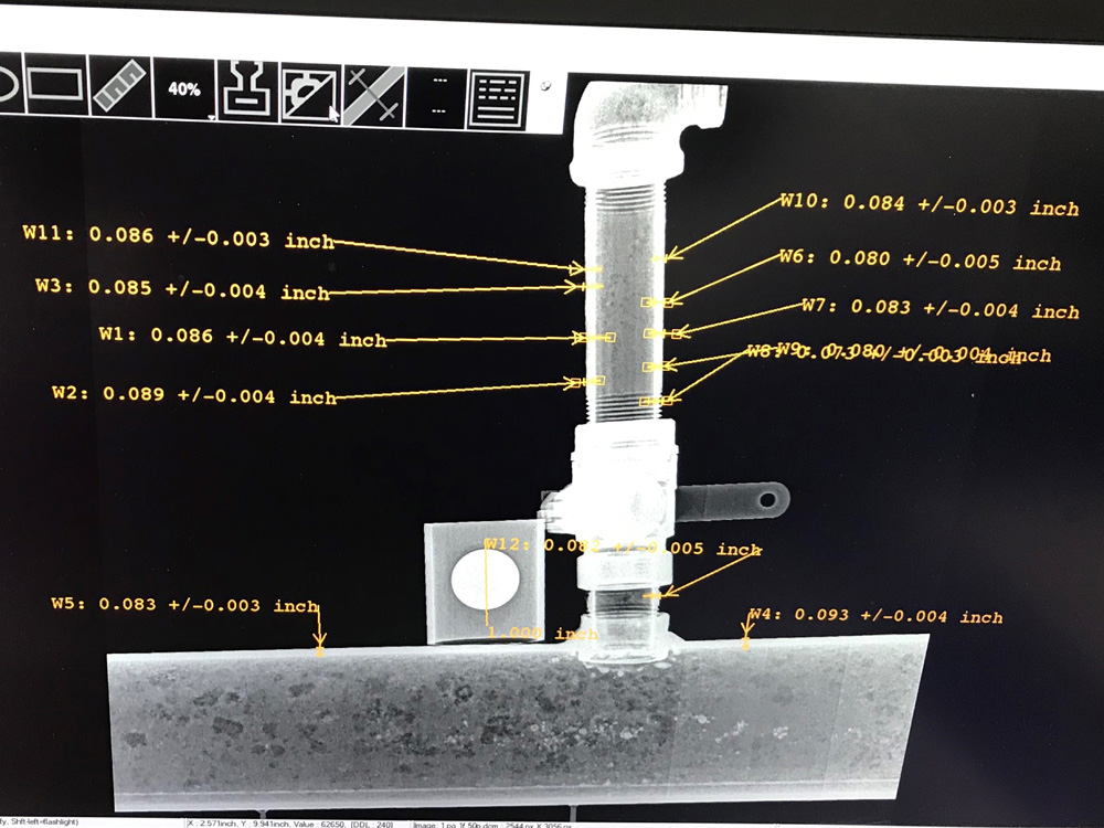 Thickness Loss Detection using Digital Radiography