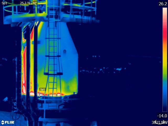 Thermographic inspection by drone